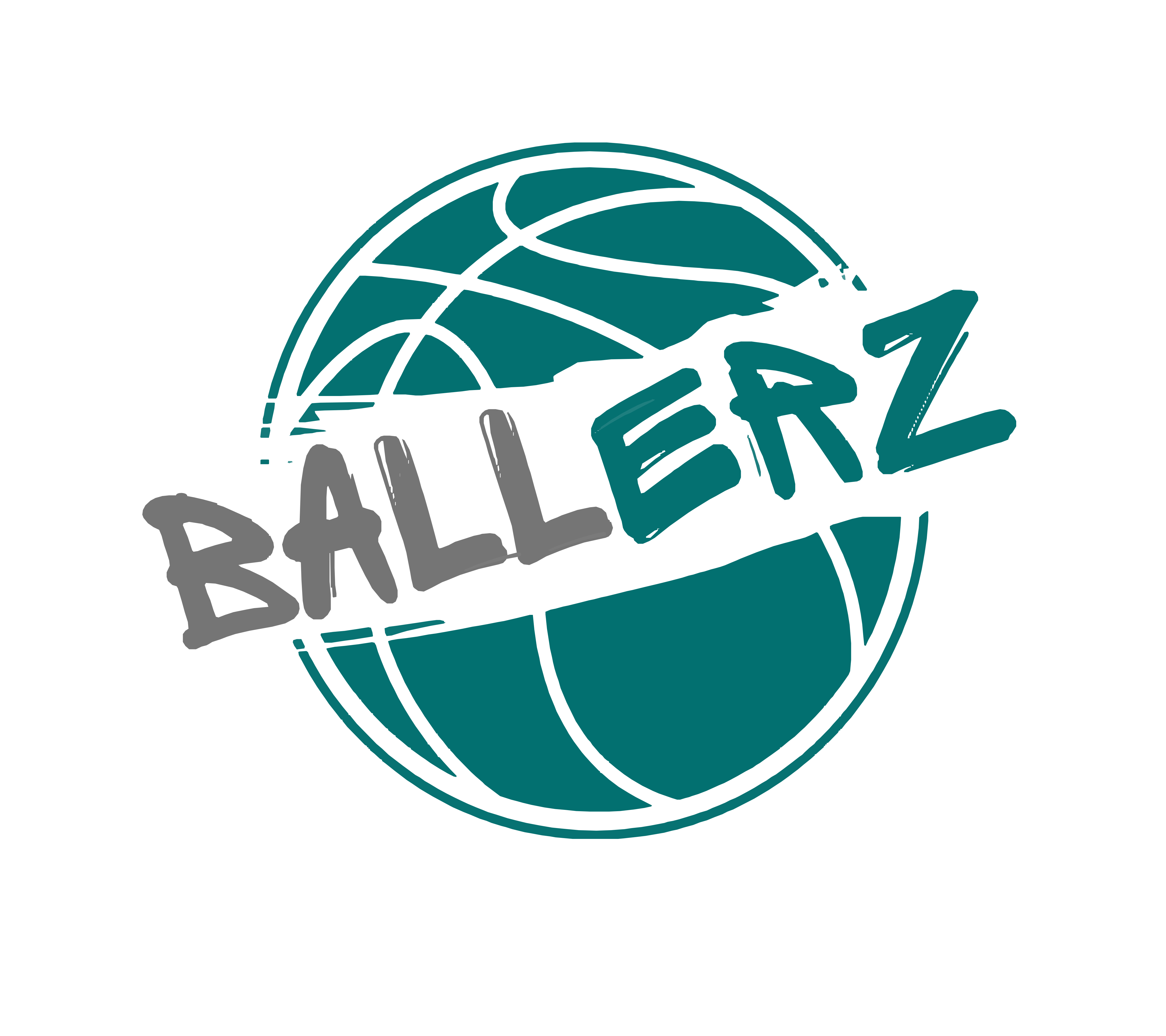 ballerz logo mit Ball im Hintergrund, Schriftzug Ballerz im Vordergrund